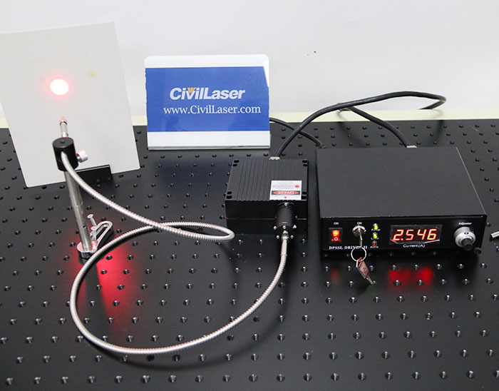 670nm 5000mW Fiber Coupled Laser Red Laser System Customizable